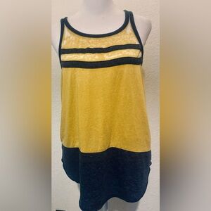 Chaser racer back tank top worn details